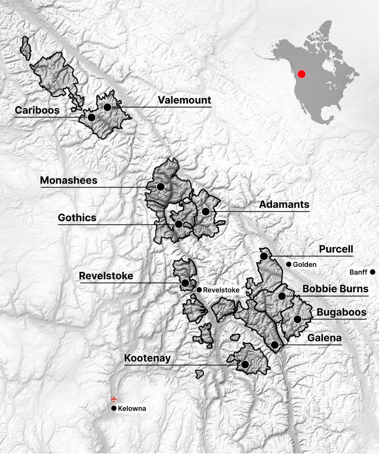 Destinations Map Small